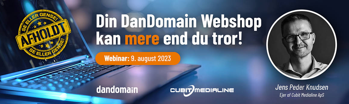 Webinar med Cubit Medialine og Dandomain